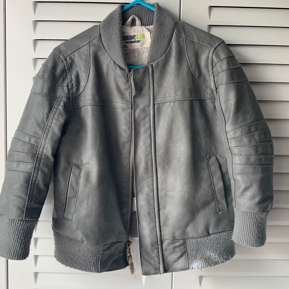 2T pleather coat